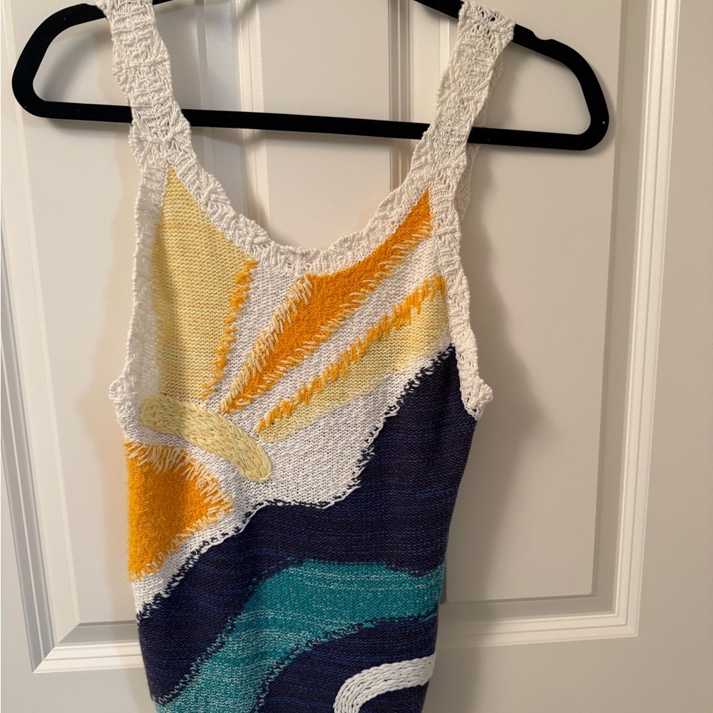 Anthropolgie Pilcro Multicolor Knit Tank Top - Picture 2 of 6